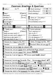 English Worksheet: SPEAKING 002 Essential Greetings and Questions