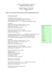 English Worksheet: i love this town