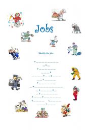 English Worksheet: Jobs
