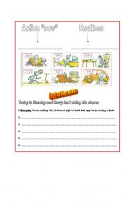 English Worksheet: Harry the Robot (Action 