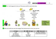 English Worksheet: At The Airport - Writing a Postcard activities