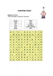 Adjectives Puzzle