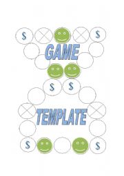 English Worksheet: REVISION GAME TEMPLATE