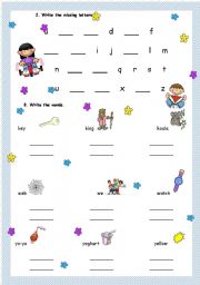 English Worksheet: The Alphabet - part 2