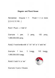 English Worksheet: A Simple Plural Worksheet