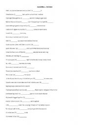 English worksheet: Song: I´m yours