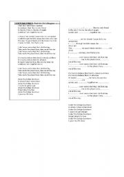 English worksheet: SONG: UNDER THE BRIDGE - RED HOT CHILLI PEPPERS