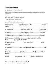 English Worksheet: Second conditional