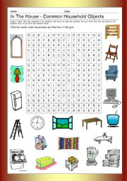 Picture Word Search: In The House