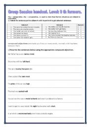 Compound adjectives + adverbs of proportion