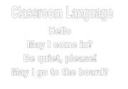 English Worksheet: Classroom Language