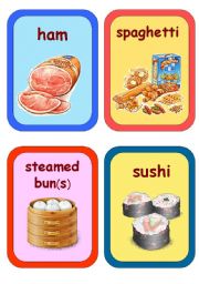 English Worksheet: Fruits, Vegetables, Fastfood, Snacks & Drinks 8-9