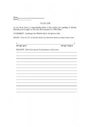 English Worksheet: Views on Spanking