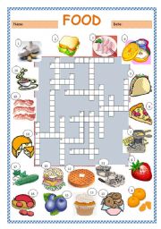 Food Crossword Puzzle