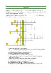 Travelling (crossword)