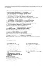 English Worksheet: error identification