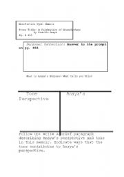 English Worksheet: A Celebration of Grandfathers