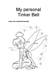 English Worksheet: My personal Tinker Bell