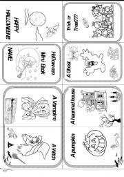 English Worksheet: HALLOWEEN MINIBOOK