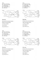 English Worksheet: Colours