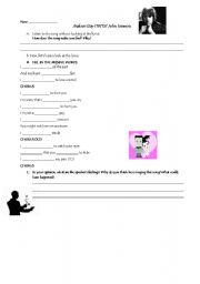 English worksheet: JEALOUS GUY