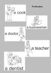 English worksheet: professions