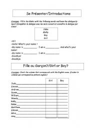 English worksheet: Girl or Boy