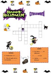 Happy Halloween Crossword