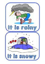 Weather flashcards