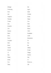 English worksheet: Mispronounced words. Game