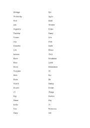 English Worksheet: Mispronounced words. Game