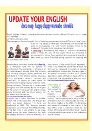 English Worksheet: UPDATE YOUR ENGLISH