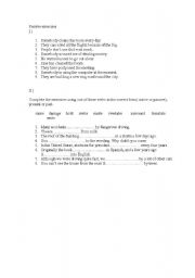 English Worksheet: Passive voice
