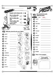 English Worksheet: Grammar Focus Series_01 Plurals (Fully Editable + Answer Key)