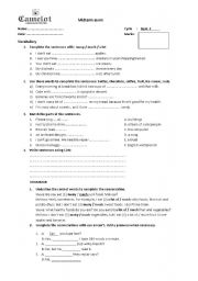 English Worksheet: grammar exam