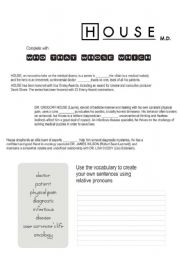 English Worksheet: Relative Pronouns 