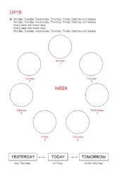 English Worksheet: Days of week