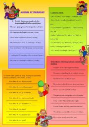 English Worksheet: Adverbs of frequency