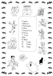 English Worksheet: Halloween