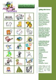 English Worksheet: hobbies