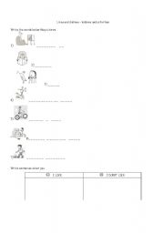 English worksheet: likes and dislikes - hobbies