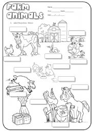 English Worksheet: Farm Animals