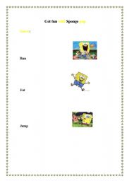 English worksheet: Get fun with sponge pop