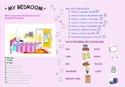 English Worksheet: MY BEDROOM