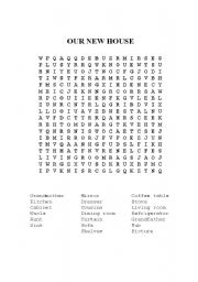 English Worksheet: Word Search