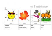 English worksheet: SEASONS & CLOTHES