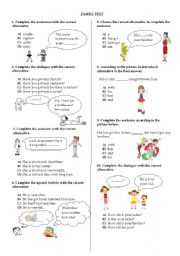 English Worksheet: Family Test