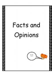 English Worksheet: Facts and Opinions 
