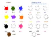 English Worksheet: Colour Worksheet 