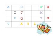 English Worksheet: Filling the gaps - alphabet
